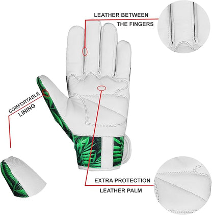 Gardening Gloves Work Leather Gloves Men Women Forearm safety Anti Slip Thorn proof Garden Working Pruning Long and Short