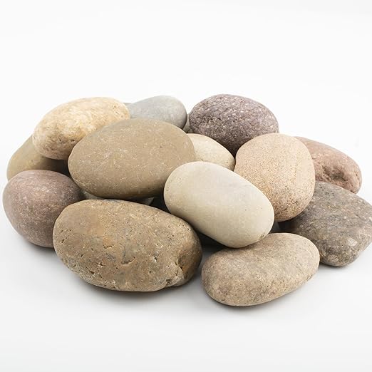 40 LBS Large Natural River Rocks – 2-3.5 Inch Unpolished Decorative Pebbles for Landscaping, Garden Paving, Fish Tanks, Plant Rocks, Crafting, Walkways, and Painting