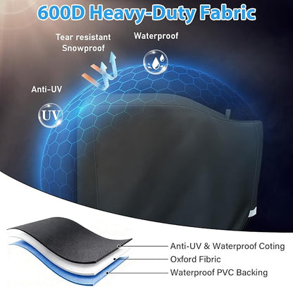 Utheer Grill Cover for B380 & B380X, for 380 380X Wood Pellet Grills - Upgraded Heavy Duty Waterproof Anti-UV Cover for B380x Grill Accessories