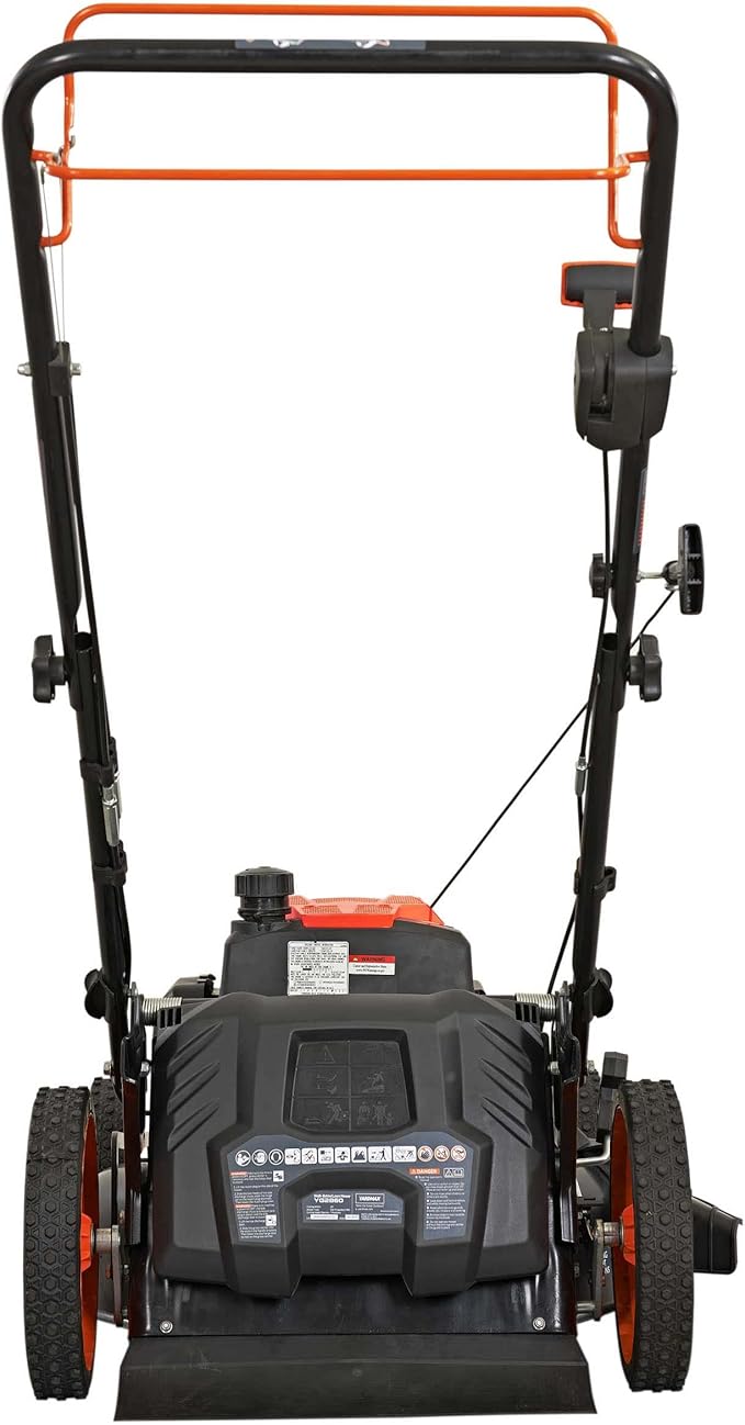 YARDMAX 22 in. 201cc Select PACE 6 Speed CVT High Wheel FWD 3-in-1 Gas Walk Behind Self Propelled Lawn Mower, Black (YG2860)