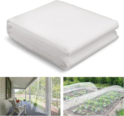 ANPHSIN Stronger Garden Mesh Netting - 10 x 20 ft PP Nanocomposite Bird Net Barrier, Mosquito Netting Screen for Outdoor Plants Vegetables Patios Balconies Terraces, Shading Rate 20% (White)
