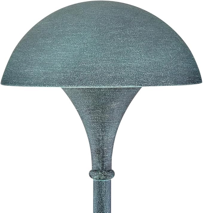 Hinkley Mushroom Traditional Landscape Path Light - 1-Light, Verde Finish with Accent