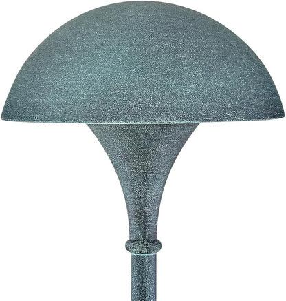 Hinkley Mushroom Traditional Landscape Path Light - 1-Light, Verde Finish with Accent