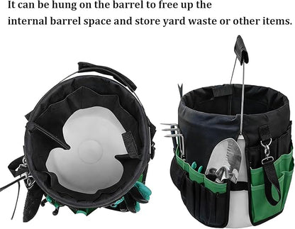 Bucket Tool Bag Organizer with 42 Pockets Multi-functional Garden Tool Bag Organizer 5 Gallon Bucket Tools Kit for Women Men (Tools are not included)