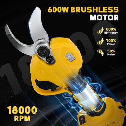 Cordless Pruning Shears for Dewalt 20V Battery, Brushless Electric Pruning Shears with LCD&SK5 Blades, 1.2"(30mm) Cutting Diameter Cutting for Gardening Tree Pruning(No Battery)