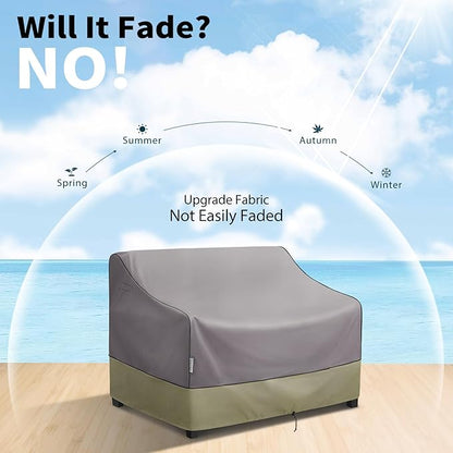 KylinLucky Outdoor Patio Sofa Cover fit 70 x 38 x 35 inch, 69 x 37, 68 x 36 Waterproof Weatherproof Heavy Duty 600D Garden Furniture Cover for Outside Sofa Couch