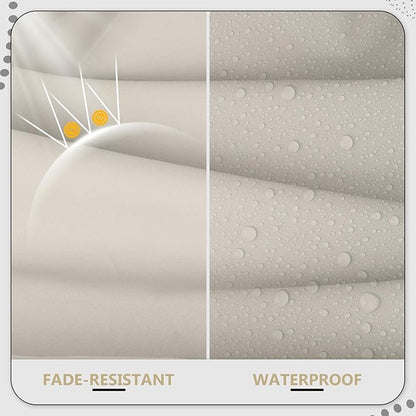 22" x 22" x 6" Outdoor Deep Seat Cushions Set - 2 Set Waterproof & Fade Resistant Patio Furniture Replacement Cushions, Non-Slip Outdoor Cushions Fit Loveseats, Couches, Chairs, and Sofas.