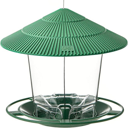 Hanizi Bird Feeder Outdoor Hanging for Wild Bird Seed, Green