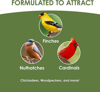 Kaytee Wild Bird Ultimate No Mess Wild Bird Food Seed For Cardinals, Finches, Chickadees, Nuthatches, Woodpeckers, Grosbeaks, Juncos and Other Colorful Songbirds, 9.75 Pound