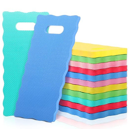 Woanger 12 Pcs Garden Kneeling Mat Foam Knee Mat Gardening Waterproof Knee Cushion for Baby Bath Seat Floor Yoga Exercise Seating Praying Work Classroom, 15.7 x 7 x 0.8 Inch (Multicolor)