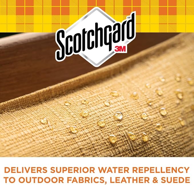 Scotchgard Water & Sun Shield Outdoor Fabric Protector Spray – UV Blocking & Waterproofing Fabric Guard for Patio Furniture, Cushions, Umbrellas, Boat Covers & More, 10.5 oz Aerosol (Pack of 2)