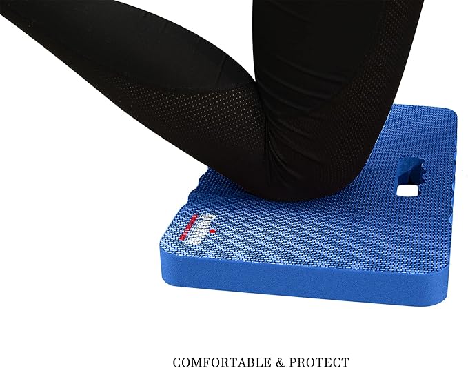 Comfy Extra Large Thick Waterproof Gardening Kneeling Pad Foam Kneeler Mat Garden Knee Pad Cushion for Gardening Planting Yard Work Prayer Yoga Mechanic Workout Baby Bath