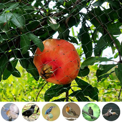 Bird Netting for Garden 6.5X100 FT, 1/4 Inch Mesh, Protect Blueberry, Strawberry, Tomatos, Vegetables. Fruit Tree Netting for Cicadas Against Deers, Squirrels, Bunnies, and Small Critters.