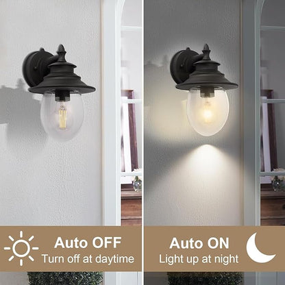 Kalium Outdoor Porch Light Fixtures, Upgrade Sconce Lighting Exterior Wall Sconce Decor for Front Door House