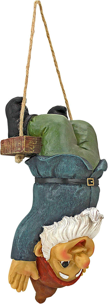 Design Toscano Alfie the Acrobat: Swinging Gnome Statue