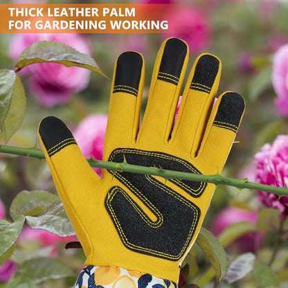 Ainiv Long Gardening Gloves for Women, Thorn Proof Gardening Gloves, Protective Garden Gloves Women