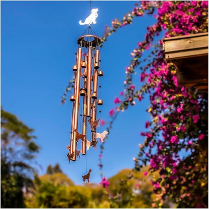 Extra Large Golden Retriever Wind Chimes Outdoor Dog Gifts for Women Mom Men Dad Birthday Gifts Metal WindChimes for Outside/Indoors, Patio, Lawn, Yard, Home Decor, Outdoor Decor, Garden Decorations