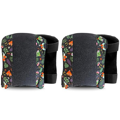 2 Pack Garden Knee Pads for Women, Lightweight Waterproof KneePads for Gardening, Anti Slip Leather Foam Padding Kneeling Pads for Flooring and Carpet Cleaning, House work, Gardening Maintain, Knee Protector, Butterfly