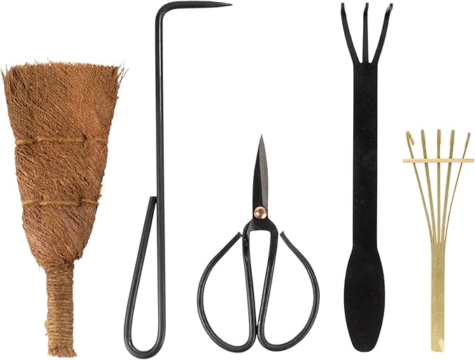 BambooMN Bonsai Tool Kit 5pc Basic Care Set - 30 Sets