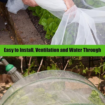 Gardtree Garden Mesh Netting, 6.5x20 FT Insect Netting for Raised Beds Mosquito Net Plant Garden Bed Covers Bird Net Protection Pest Barrier for Vegetable Fruits Crops Greenhouse