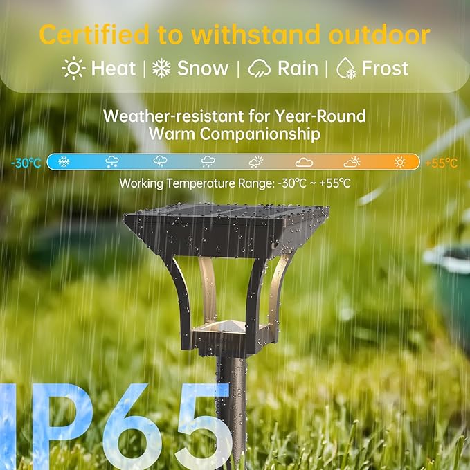 Solar Pathway Lights Outdoor, IP65 Waterproof Bright Solar Outdoor Lights, LED Solar Garden Lights Landscape Lighting for Walkway Lawn Patio Backyard (6 Pack, RGB)