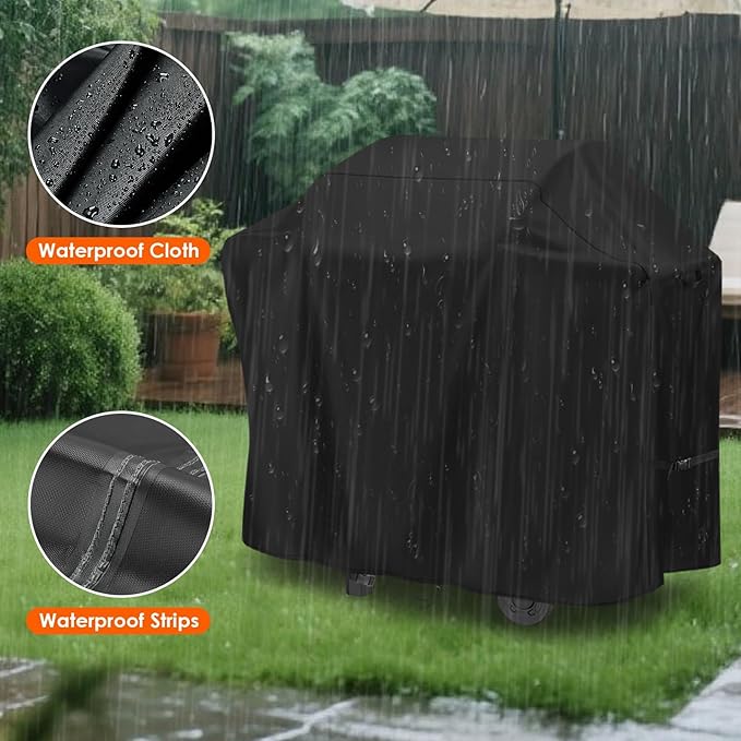 Grill Cover for Feasto 2 Burner Propane Gas Grill, 45inch Waterproof Outdoor Grills Cover for Grill DEPOTS 3-4 Burners Propane Grill, Gas Grill, BBQ Grill, Smokers-45 L x 21" W x 43" H