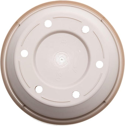 Bloem Terra Pot Planter: 12" - Pebble Stone Beige - Durable Resin Pot, for Indoor and Outdoor Use, Gardening, 3.5 Gallon Capacity, Saucer Sold Separately