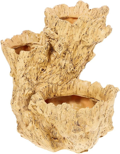 Yardwe Desktop Plant Container Resin Imitation Tree Root Flower Pot for Home Office Dec