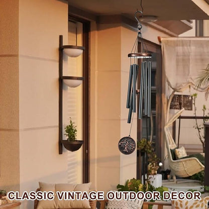 Wind Chimes for Outside, Vintage Tree of Life Deep Tone Wind Chime Outdoor Clearance, Memorial/Festivals/Birthday Gift for Mom Dad Women Grandma, Garden Porch Patio Decor (34" Tree of Life)