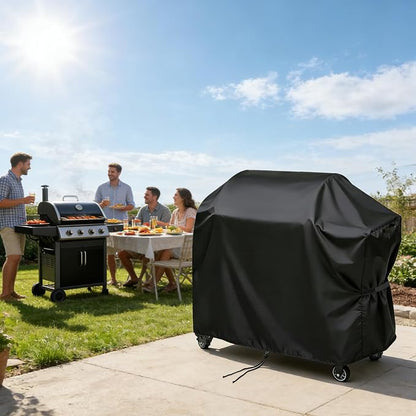 Heavy Duty Grill Cover for Recteq Backyard Beast 1000 & 1200, for Rec Tec Deck Boss 590/800 RT-590/RT-800 Wood Pellet Grill, Waterproof & Fade Resistant Outdoor BBQ Grill Cover