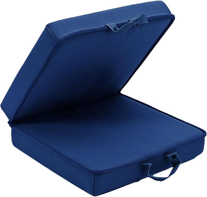 Garden Kneeling Pad,Bath Kneeler Pad,Memory Foam Knee Cushions for Gardening, Extra Thick Knee Pad, Water Resistant Prayer Pillow for Work, Yoga, Physical Therapy (Blue)