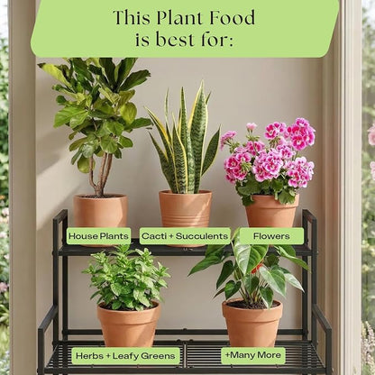 Rosy Soil Plant Food – Microbially Active Fertilizer for Houseplants, Herbs & Flowers – Biochar, Kelp, Worm Castings – Organic Indoor Plant Food – 4 Quarts