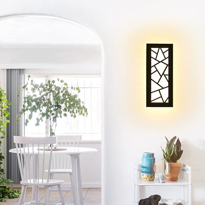 Outdoor Wall Lights 11.8inch Modern Outdoor Wall Sconce LED Long Wall Sconces Black Front Porch Light Waterproof Led Wall Light IP67 3000K Exterior Lighting fixtures