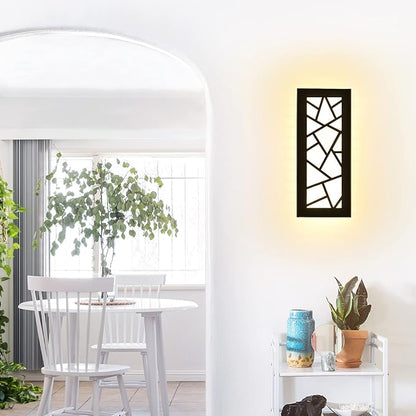Outdoor Wall Lights 11.8inch Modern Outdoor Wall Sconce LED Long Wall Sconces Black Front Porch Light Waterproof Led Wall Light IP67 3000K Exterior Lighting fixtures