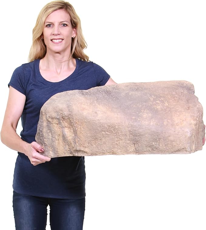 Deckorators 31 in. x 23-1/2 in. x 11-1/2 in. Tan Long Landscape Rock