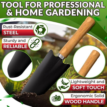 10 Pcs Gardening Tools for Women – Ergonomic Lightweight Metal Garden Tools Set with Convenient Organizer Handbag – Easy Handling for Outdoor Plant Care | Gardening Gifts for Women for Home Use