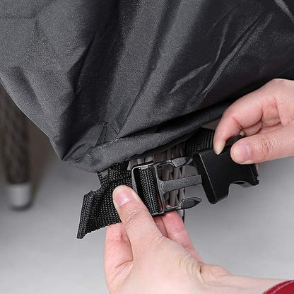 Tempera Outdoor Dining Set Cover for Outside Table and Chairs, Square Patio Table Covers for Outdoor Furniture, Anti-Fading, Windproof, 48''L x 48''W x 27.8''H, Grey