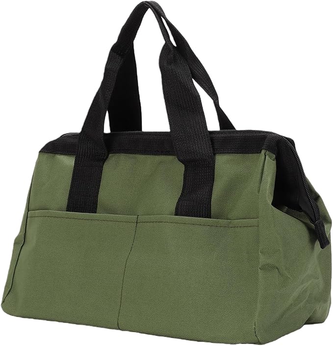 Generic Garden Tool Bag Organizer Heavy Duty 600D Oxford Cloth Toolbox with 11 Pockets for Gardening Work Green