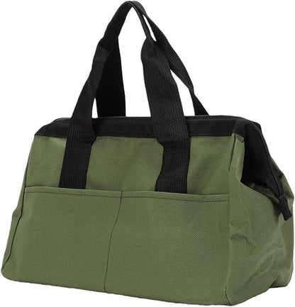 Generic Garden Tool Bag Organizer Heavy Duty 600D Oxford Cloth Toolbox with 11 Pockets for Gardening Work Green