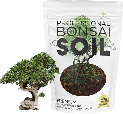 Leaves and Soul Complete Bonsai Kit – Green Oval Ceramic Pot with Soil, Fertilizer, 160ft Training Wire, Cutter & Storage Bag | DIY Bonsai Repotting Starter Kit for Tree Growing