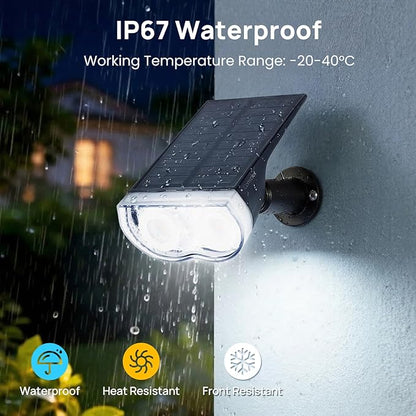 Consciot Solar Lights Outdoor Waterproof IP67, 3 Lighting Modes Solar Spot Lights Outdoor, Auto On/Off, 2-in-1 Solar Landscape Light for Yard Garden Landscape Pathway, Cool White 6500K, 6 Pack