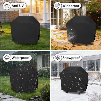 Outdoor Grill Cover for Royal Gourmet GA5401T 5-Burner Propane Gas Grill, 52 Inch Waterproof 600D Grill Cover for GA4402S 4-Burner BBQ Gas Grill, Heavy Duty Gas Grill Covers-52 x 26 x 43 Inches.