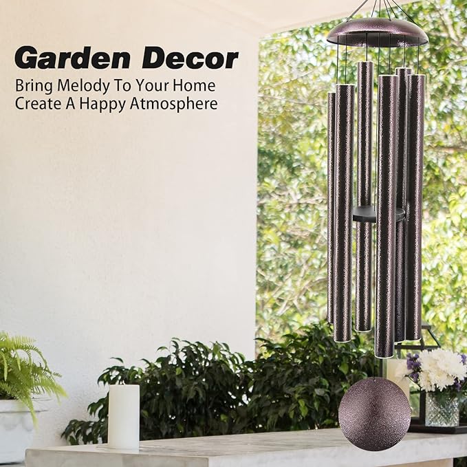 ASTARIN 60" Extra Large Outside Metal Wind Chimes with Deep Tone, Outdoor for Patio Balcony Garden Yard Decoration