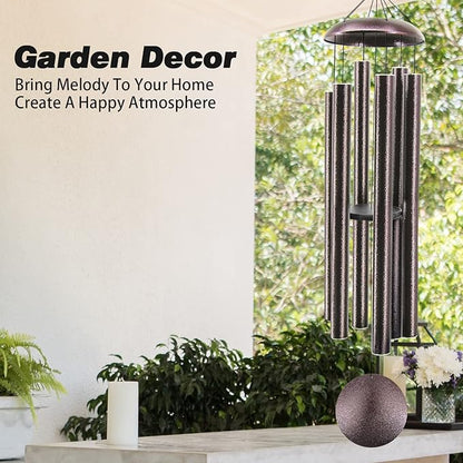 ASTARIN 60" Extra Large Outside Metal Wind Chimes with Deep Tone, Outdoor for Patio Balcony Garden Yard Decoration