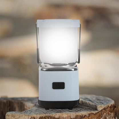 LUXPRO LP189 Mini Lantern - USB-C Rechargeable Camping Light - with 4 Color Modes - Dimmable LED Portable Lantern for Hiking & Emergency - Handy Compact Design ((Blue, Black, Beige), 3-Pack)