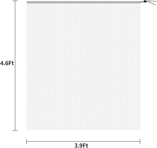 Alpurple 2Pcs 4.6 x 3.9 Ft Garden Plant Netting Mesh Barrier Bags- Fruit Tree Net with Drawstring- Tomato Plant Protective Netting Cover for Protect Plant Fruits Citrus Flower from Insect Bird Eating