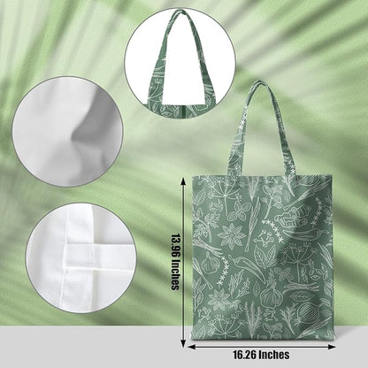 Animal Plant Tote Bag SeaTurtle Butterfly Cat Elephant Gifts Lemon Vegetable Themed Gifts Beach Bag for Camping