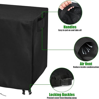Grill Cover for Traeger Flatrock 3 Cooking Flat Top Propane Griddle, Heavy Duty Waterproof Cover for Weber, Char-Broil, Nexgrill, and More Grill - 41 X 27 X 39 Inch