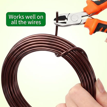 Mudder 5 Roll Aluminum Bonsai Training Wire Tree 2/2.5/3/4/6mm 42 Feet Total with Bonsai Wire Cutter Anodized Training for Holding Branches Small Trunks(Colorful)