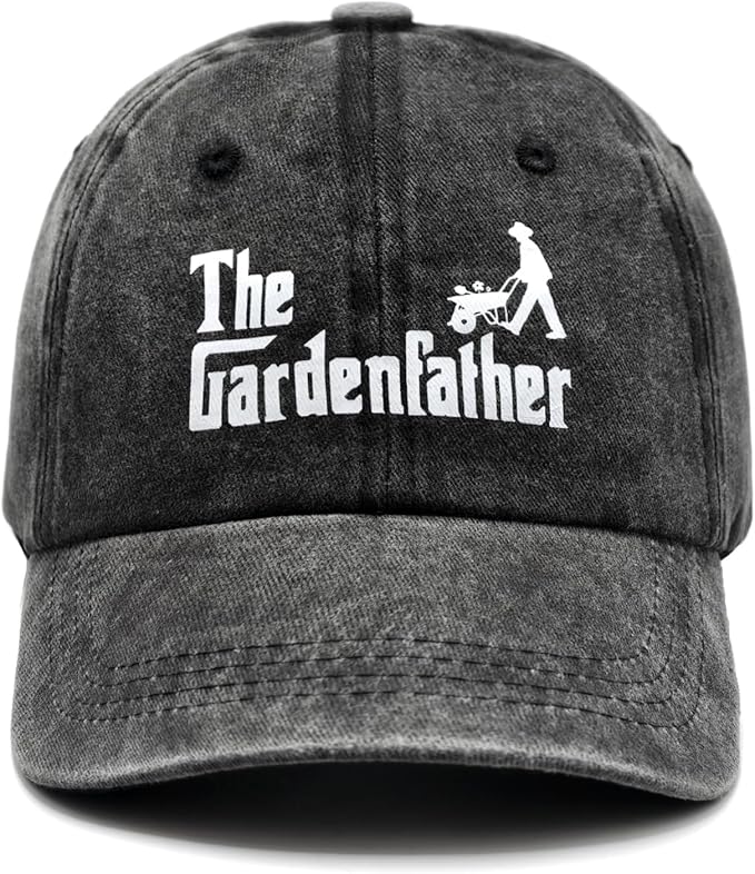 Gardening Gifts for Men, Gardening Hat for Gardeners Men, Adjustable Washed Cotton Baseball Cap